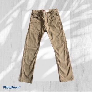 511 Slim Levi’s Straight Leg Tan Jeans 25x25